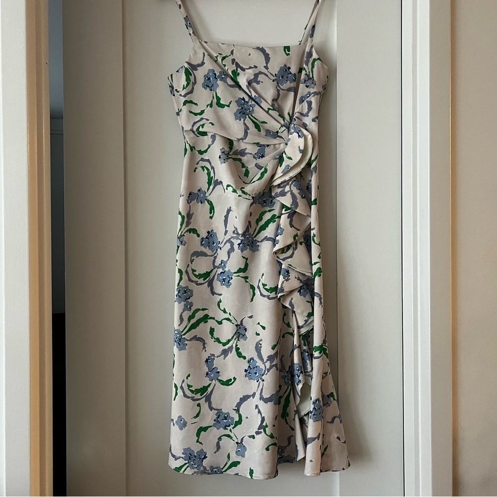 Prabal Gurung Floral Side Ruffle Sundress 4